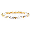 Brass Beads Stretch Bracelets for Women CW0227-10-1