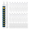 50Pcs Plastic Hanging Merchandise Strips KY-PH0002-22-7