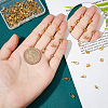 AHADERMAKER 100Pcs 5 Style Brass Cup Pearl Peg Bails Pin Pendants KK-GA0001-18-4