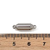 304 Stainless Steel Magnetic Clasps Hand Polished STAS-C127-10P-3
