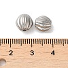 Non-Tarnish 304 Stainless Steel Corrugated Beads LS-STAS-I203-30P-3
