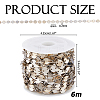 6M Brass Flat Round Link Chains CHC-HS0001-01P-2