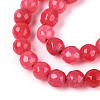 Dyed Natural White Jade Beads Strands G-T139-4mm-60-07-3