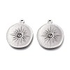 304 Stainless Steel Pendants STAS-F263-16AS-1