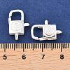 Brass Lobster Claw Clasps KK-B167-17S-2