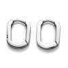 Tarnish Resistant 304 Stainless Steel Huggie Hoop Earrings STAS-J033-11A-P-1