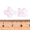 Baking Paint Transparent Glass Bead Caps DGLA-N014-03B-3