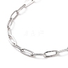 304 Stainless Steel Cable Chain Bracelet for Men Women BJEW-E031-05H-P-2