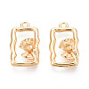 Brass Pendants KK-N267-11G-1