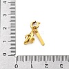 Brass Rhinestone Fruits Pendant Decoration HJEW-P020-01G-G-3