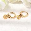 304 Stainless Steel Clear Cubic Zirconia Hoop Earrings for Women EJEW-K328-02G-1