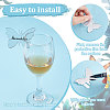 40Pcs Custom Mirror Acrylic Wine Glass Charms AJEW-FG0002-98B-4