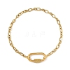 304 Stainless Steel Mother-Son Chain/Figaro Chain Bracelets for Women BJEW-JB14263-3