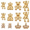 12Pcs 6 Style Brass Pendants KK-SZ0005-54-1