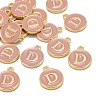 Golden Plated Alloy Enamel Charms LS-ENAM-S118-07D-4
