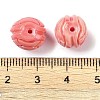 Synthetic Shell Dyed Carved Beads SHEL-H005-30-3