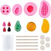 3D Fruits Food Grade Silicone Molds Kits DIY-PH0004-76-1