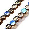 Electroplated Transparent Glass Beads Strands GL-CBA98F0-06B-07-1