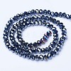 Electroplate Glass Beads Strands EGLA-A034-P10mm-B-3