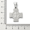 Religion 304 Stainless Steel Pendants STAS-Z098-43P-3