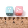 Opaque Acrylic European Beads AC-CBA7A73-01Y-3