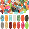 100Pcs Oval Imitation Gemstone Acrylic Beads OACR-SP0001-65-1