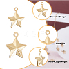 40Pcs 2 Style Brass Pendants KK-HY0003-38-3