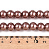Baking Paint Pearlized Glass Pearl Round Bead Strands LS-HY-Q003-10mm-92-4