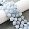 Natural Quartz Dyed Beads Strands G-U023-A02-08-1