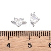 Brass Pave Glass Connector Charms KK-K351-35P-3