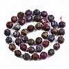 Natural Red Corundum/Ruby and Sapphire Beads Strands G-S362-066B-2
