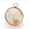 Women Purse Iron Hollow Clutch Bag AJEW-WH0181-01-1