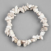 Unisex Chip Natural Magnesite Beaded Stretch Bracelets BJEW-S143-41-2