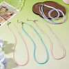 6Pcs 3 Colors 1MM Polyester&Cotton Waxed Cord 5-Strand Necklace Making MAK-TA0001-36A-4