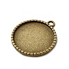 Tibetan Style Pendant Cabochon Settings LS-TIBEP-K020-06AB-NF-2