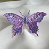 Butterfly Self Adhesive Computerized Embroidery Cloth Iron on/Sew on Patches WG33086-03-1