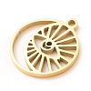 201 Stainless Steel Pendants STAS-G258-09G-3