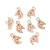 Alloy Dolphin Pendants TIBEP-20596-RG-NR-2