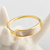 304 Stainless Steel & Shell Finger Rings FS-WG45F01-01-2