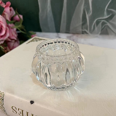 Transparent Glass Candle Holder PW-WG64024-02-1