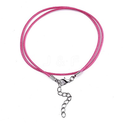Waxed Cotton Cord Necklace Making LS-MAK-S034-010-1