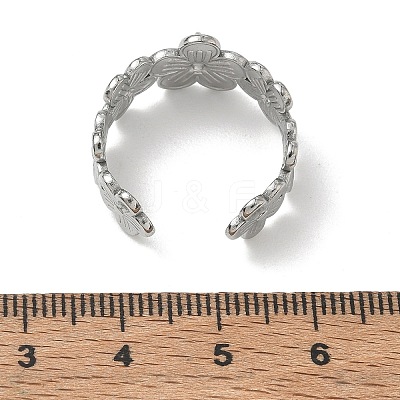 304 Stainless Steel Cuff Open Ring Setting SA-CBA37BC-06P-1