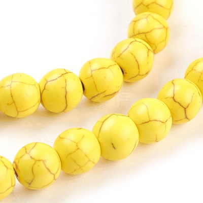 Synthetic Turquoise Beads Strands TURQ-G106-8mm-02I-1