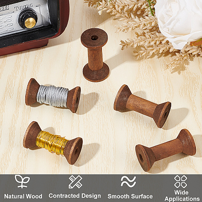 Wooden Empty Spools for Wire TOOL-WH0125-54A-1