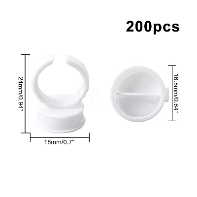 Fiber Tattoo Rings Cups MRMJ-WH0068-90-1