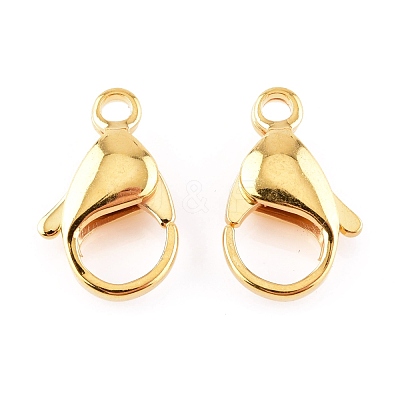 304 Stainless Steel Lobster Claw Clasps STAS-AB17-G-1
