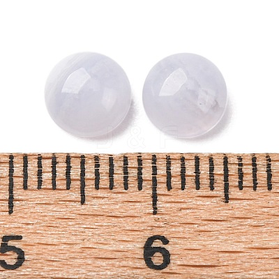 Natural Blue Lace Agate Cabochons G-O185-01G-02-1