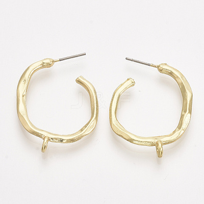 Alloy Stud Earring Findings PALLOY-S121-132-1