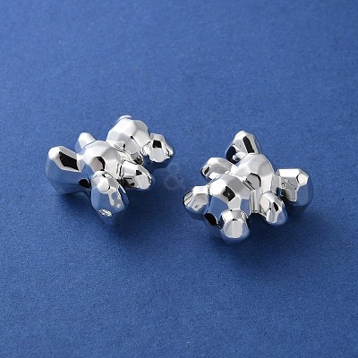 Electroplate Plating Opaque Acrylic Beads PACR-D288-05S-1