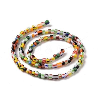 Opaque Handmade Lampwork Beads Strands LAMP-H061-04-1